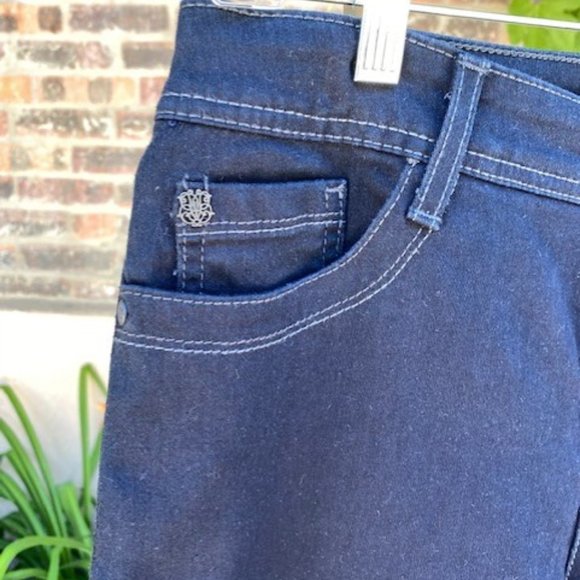 Stretch Denim Bermuda Shorts - Picture 3 of 4